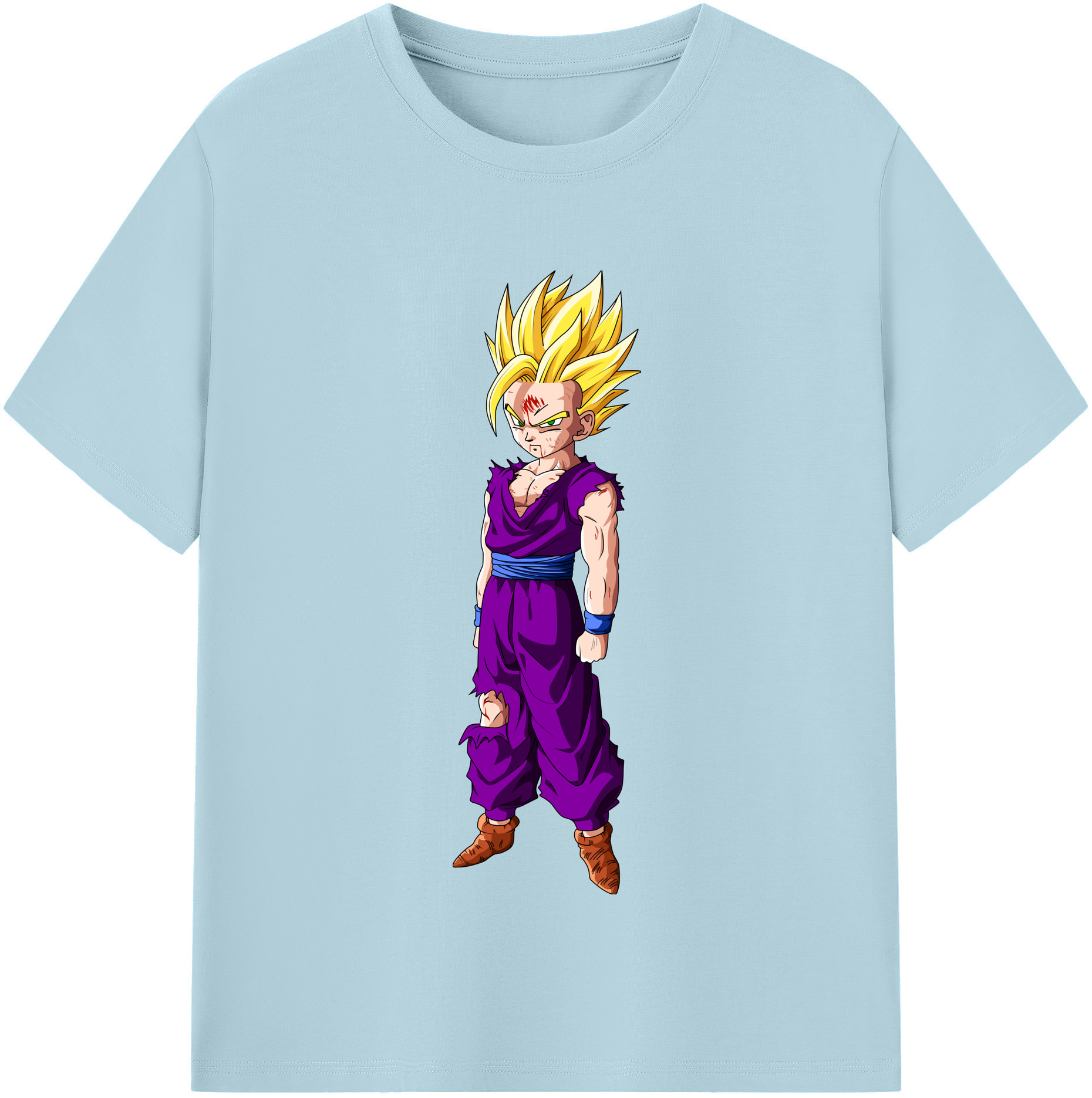 （画像用） ドラゴンボール 孫 悟飯（そんごはん）DRAGON BALL Son Gohan 綿100％半袖Tシャツ（フロントプリント）